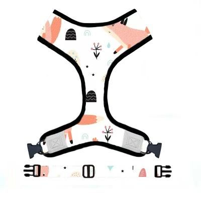 Custom Design 2 in 1 Reversible Dog Harness Neoprene Custom Brand Dog Harness