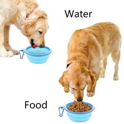 Collapsable Foldable Silicone Travel Outdoor Feeding Pet Bowl