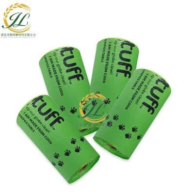 Custom Printed Corn Starch Biodegradable Dog Handle Poop Waste Bag Pet Waste Removing Bags