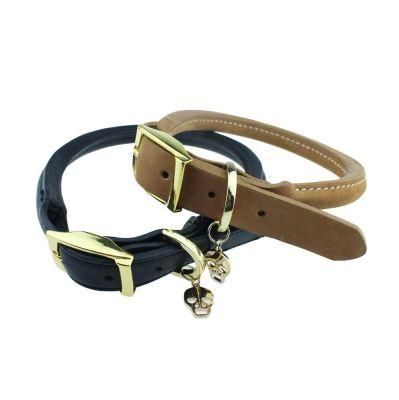 Wholesale Handmade Leather Dog Collars Plain Leather Pet Necklace
