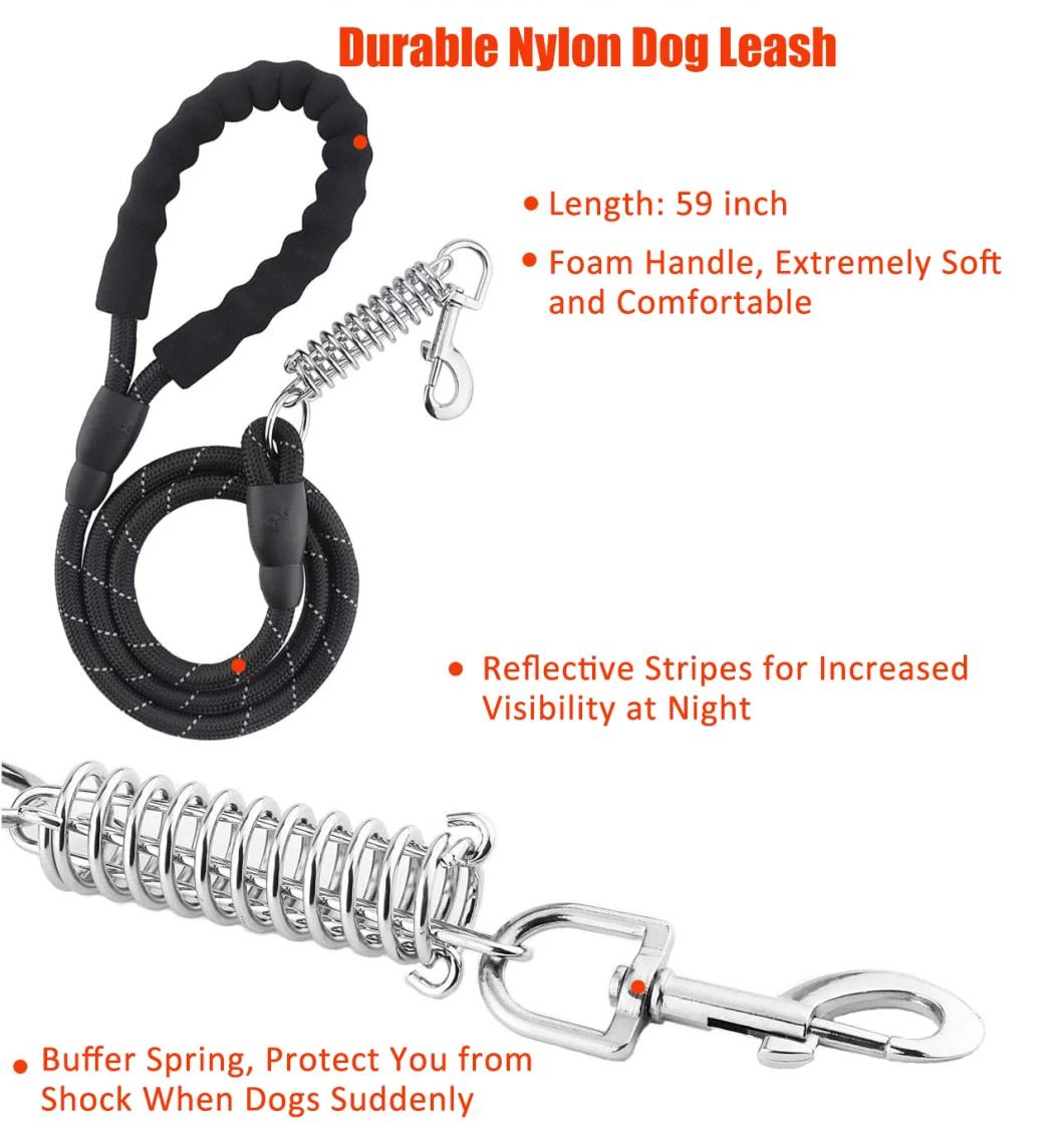 Dog Harness Leash Set Pet Accessories 59inch Dog Leashes for Easy Walking Outdoor Pet Products