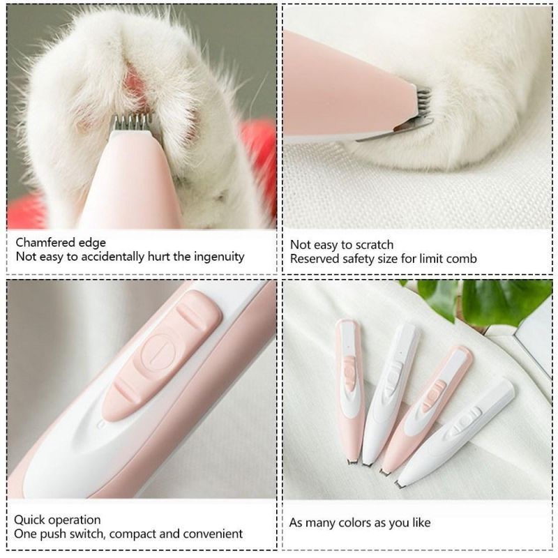 Pet Dog Cat USB Rechargeable Foot Hair Electric Shaver Ear Eyes Grooming Clipper Kit