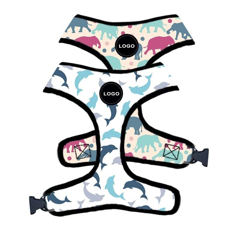 Custom Design 2 in 1 Reversible Dog Harness Neoprene Dog Harness