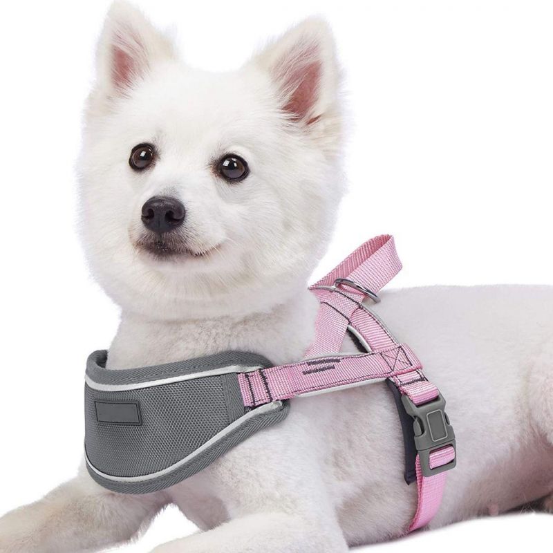 Soft & Comfortable 3m Reflective Strips Nylon Neoprene Padded Training Dog Harness