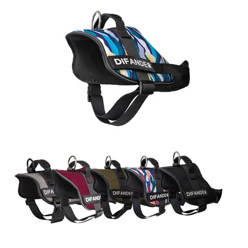 New Adjustable Sublimation Soft Neoprene Dog Harness