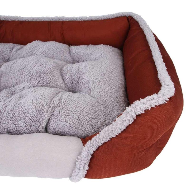 Wholesale Super Soft Fabric Removable Cover Bolster Dog Bed Price Cushion Pet Furniture Accessories Home Products Pets Cat Sleeping Bed Sofa Supply