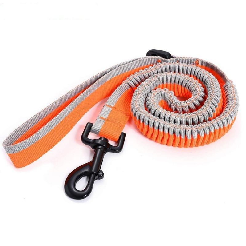 Durable Nylon Reflective Bungee Dog Leash for Medium and Large Dog