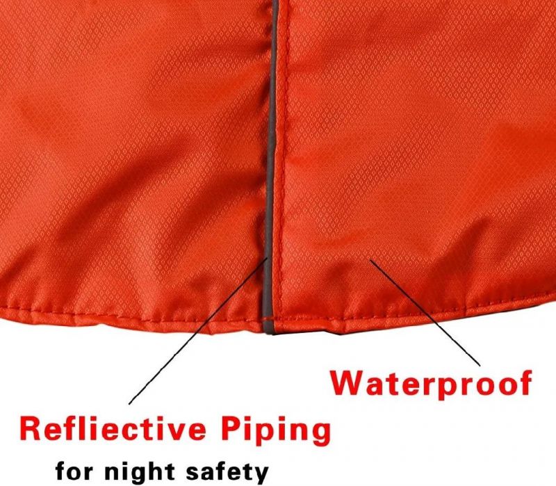 Fleece Lined Warm Dog Jacket for Winter Outdoor Waterproof Reflective Dog Coat