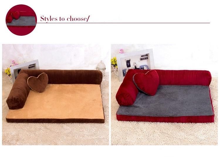 2022 Newest Cozy Removable Washable Pet Product Sofa Dog Bed