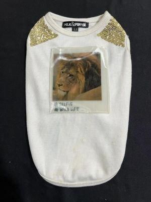 &quot;Selfie Wild Life&quot; Printing with Glitter Pet Products Pet Accessories Dog Clothes