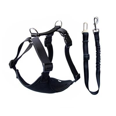 Air Mesh No Pull Travel Dog Harness Vest with Belt