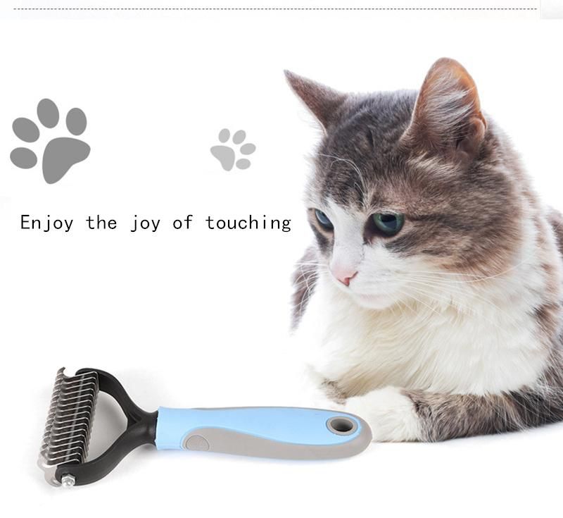 Hair Comb for Dogs Cat Fur Trimming Dematting Deshedding Brush Grooming Tool