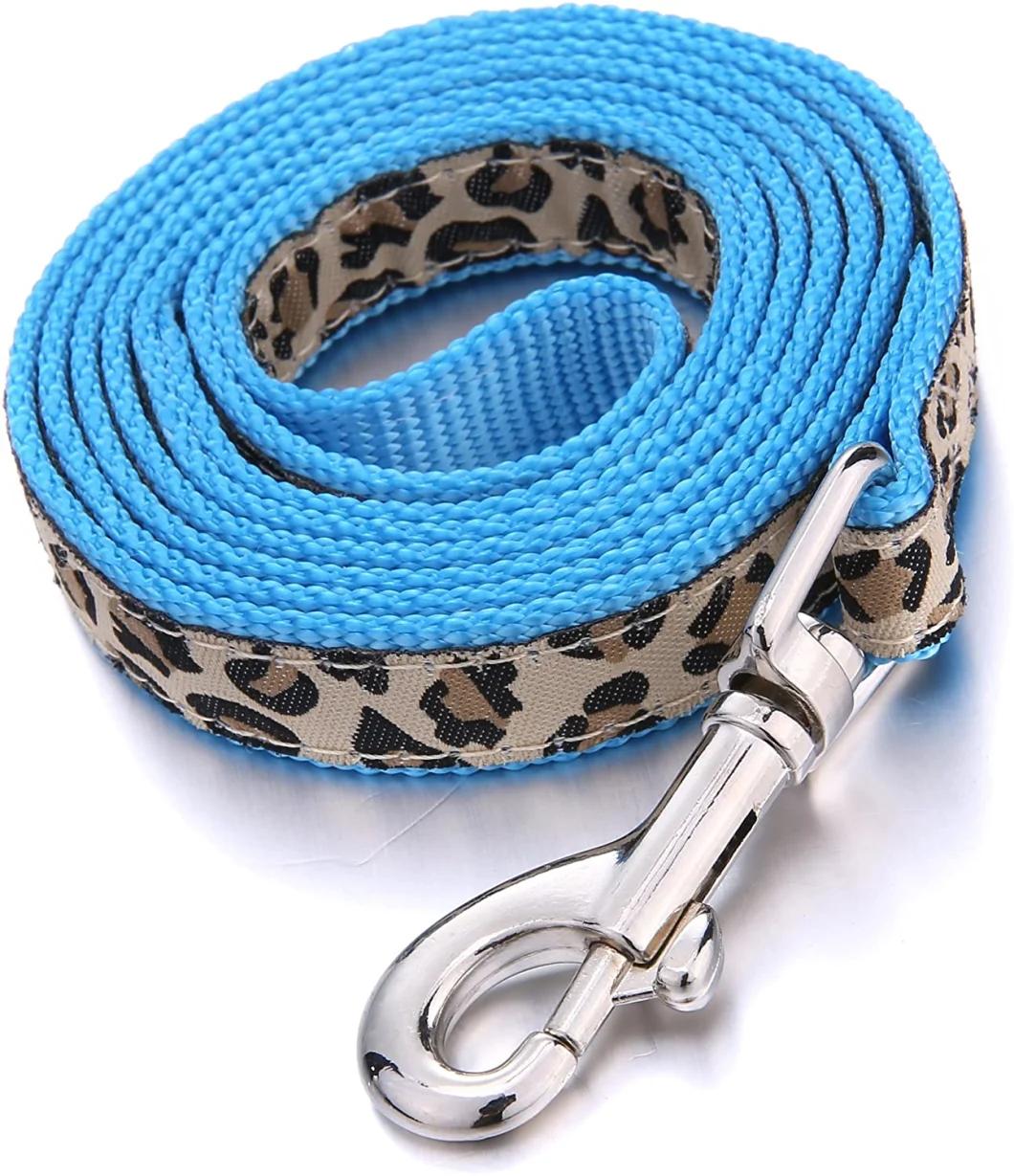 Leopard Design Dog Collar, Harness and Leash