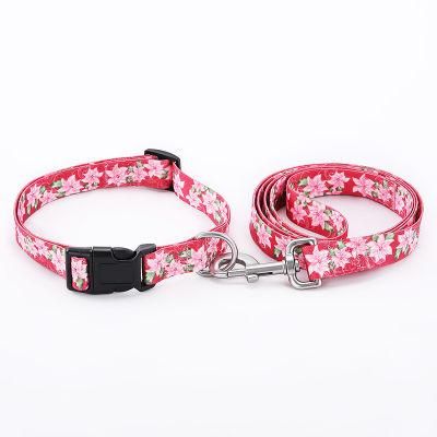 Wholesale Sublimation Pet Dog Rope with Carabiner Hook Neck Ring Customizable