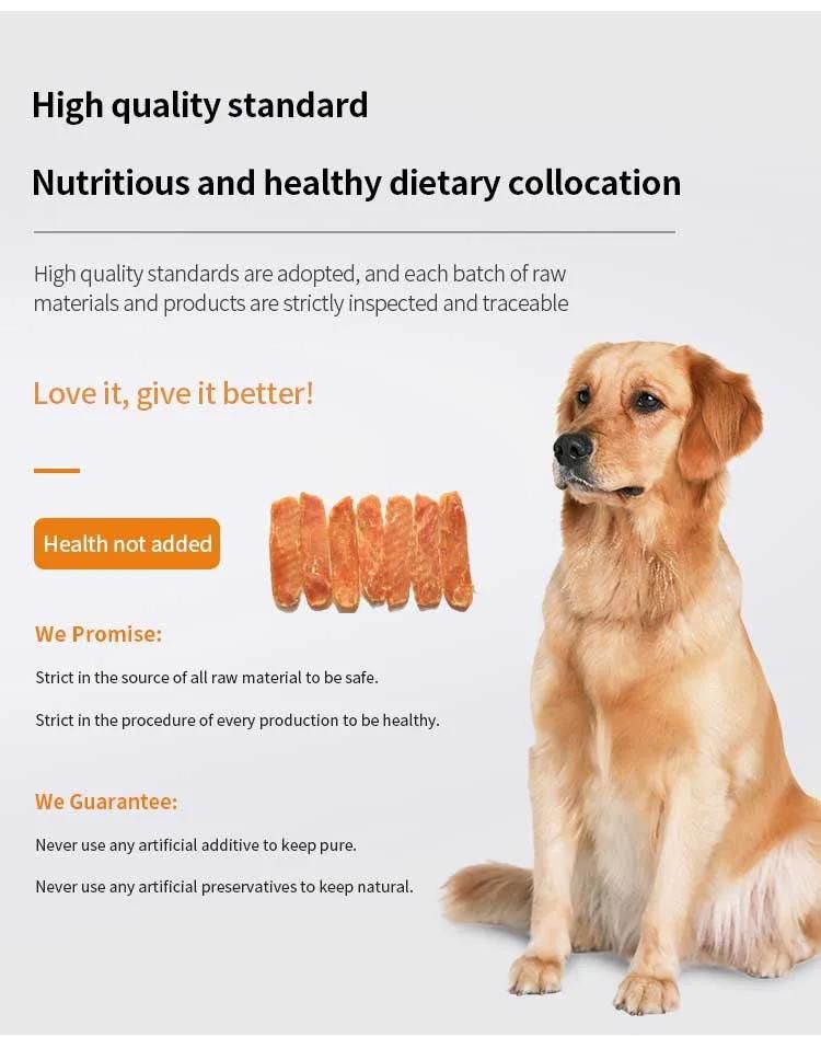 High Quality Chicken with Pumpkin Sushi Dog Snacks High Protein Pet Food OEM Dog Treats Wholesale Pet Dry Snacks Manufacture