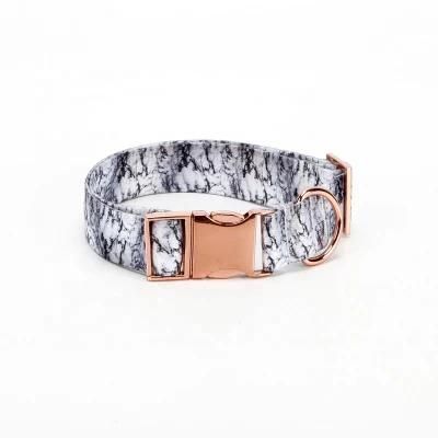 Marble Pattern with Polyester Dog Collar and Leash