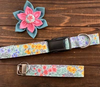 2022 Newest Pet Accessories Custom Design Pet Tie Pet Collar Fashion Flower Dog Bowtie Dog Collar