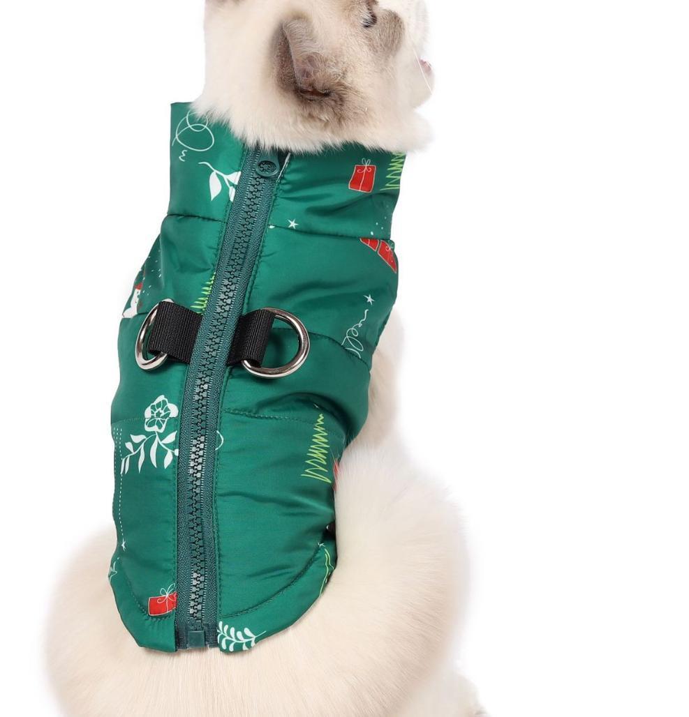 Design Christmas Pet Coat Pup Clothing Dog Holiday Down Jacket