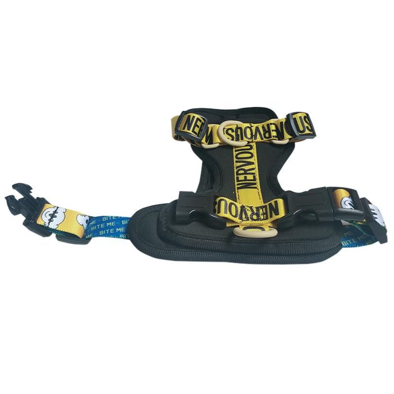 Factory Hot Sale Little Monster Print Chest Back, Pet Product, Dog Harness