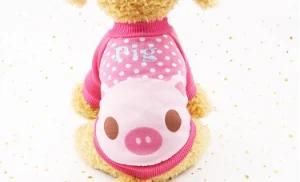 Cartoon Small Dog Vest Fashion Pink Pig Puppy Clothes Breathable Pet Cat Apparel