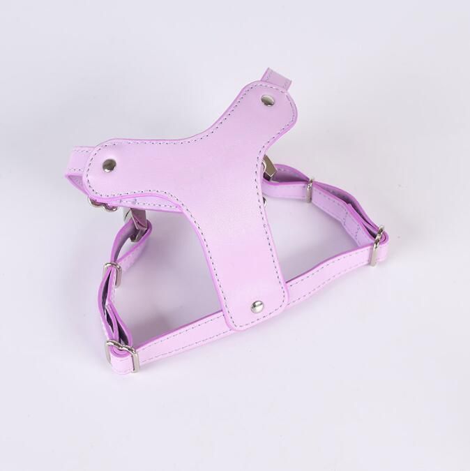 Custom Adjustable Leather Dog Harness with Multiple Colors Option