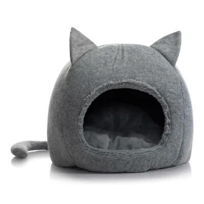 Animal Cat Shap Pet Bed Durable Warming Custom Pet Cat Cave Beds House for Puppy Kitten Indoor Soft Pet Beds Cat Home