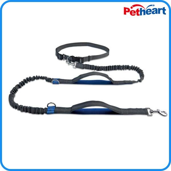 Running Reflective Pull Dog Leash Double Elastic Dog Leash