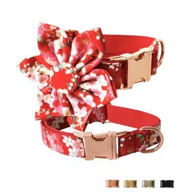 Nylon&Cotton Wear-Resistant Quick Release Best Selling Products Adjustable Pet Dog Collars for Small/Medium/Large-Dogs