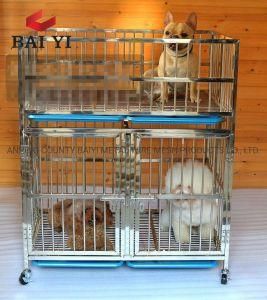 Large Dog Cage Pet Dog Crates Dog Kennel with Wheels