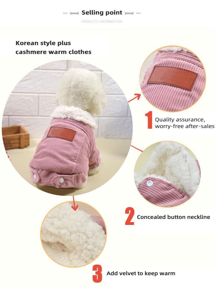 2022 Amazon Hot Sale 100% Cotton Designer Clothes Dog Jacket Clothes Coat