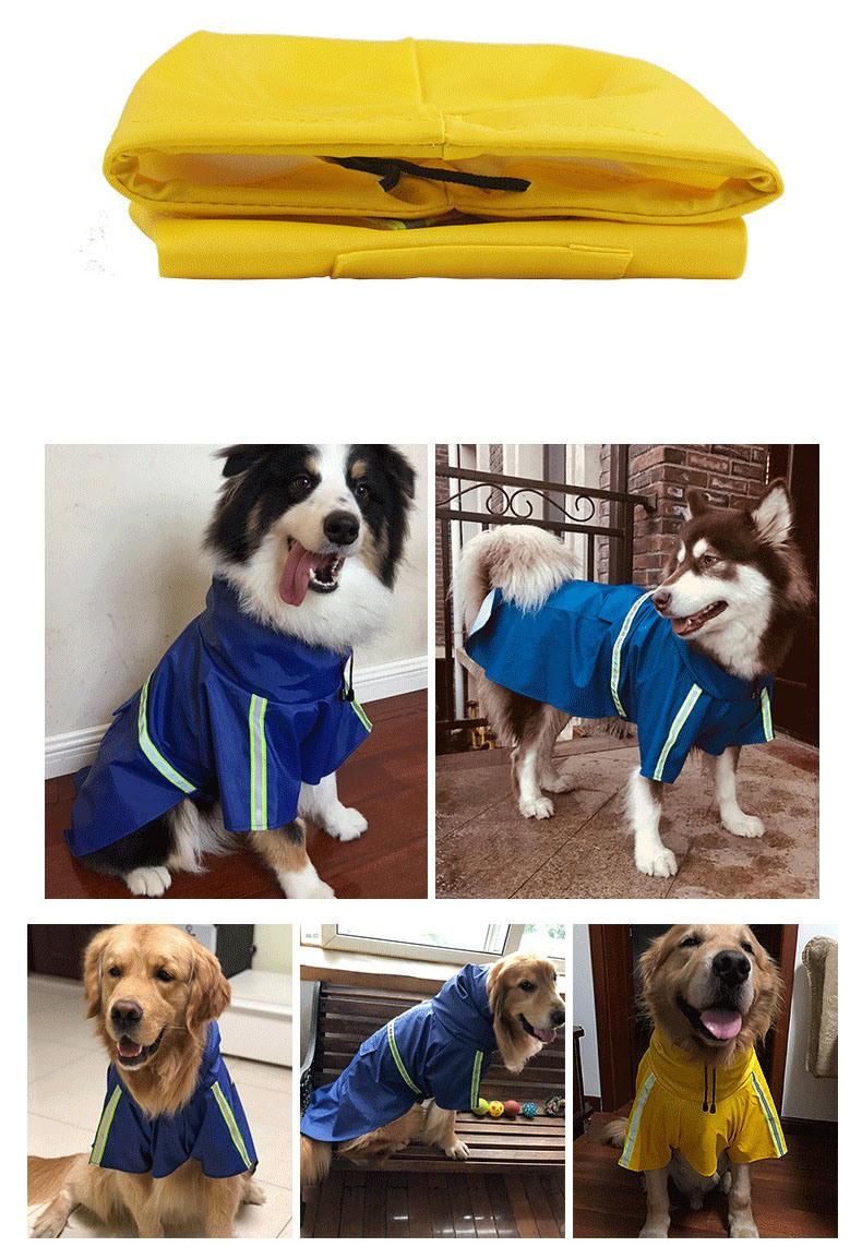 Dog Garment Raincoat Reflective Pet Clothing Factory Price Wholesale Small Order