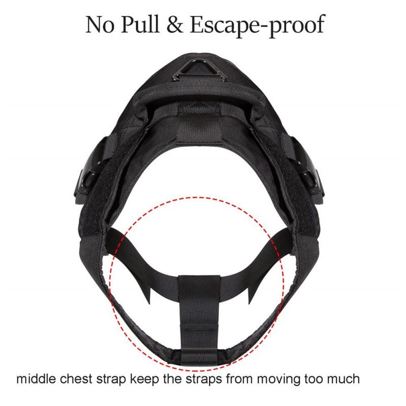 Tactical Service Dog Vest Harness Military K9 Escape-Proof Training Harness