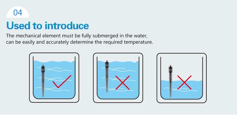 200-Watt Quartz Glass Submersible Heater with LED Temperature Displaying