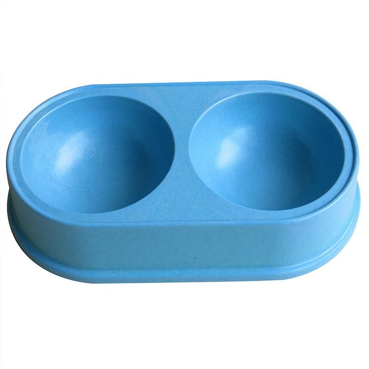 Nice Look Degradable Dog Food Bowl Pet Double Bowl