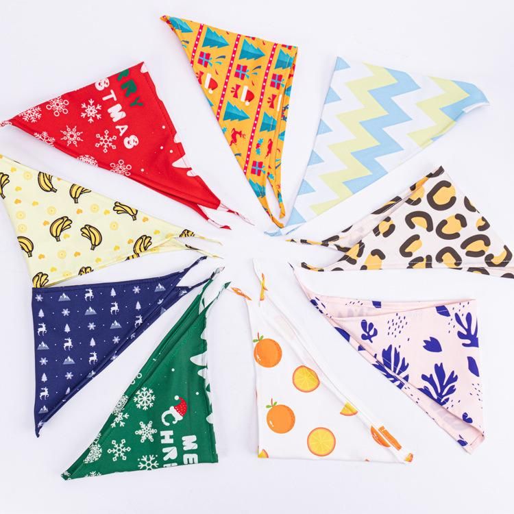 Sublimation Flag Logo Pet Dog and Cat Saliva Towel Polyester