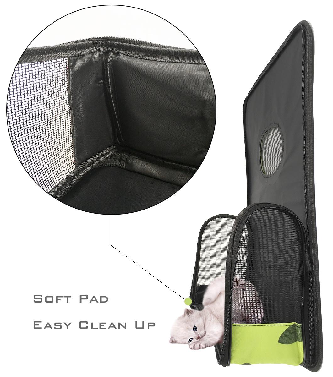 Top Loading Sturdy Bottom Pet Sling Bag Easy Storage Collapsible Cat Dog Carrier