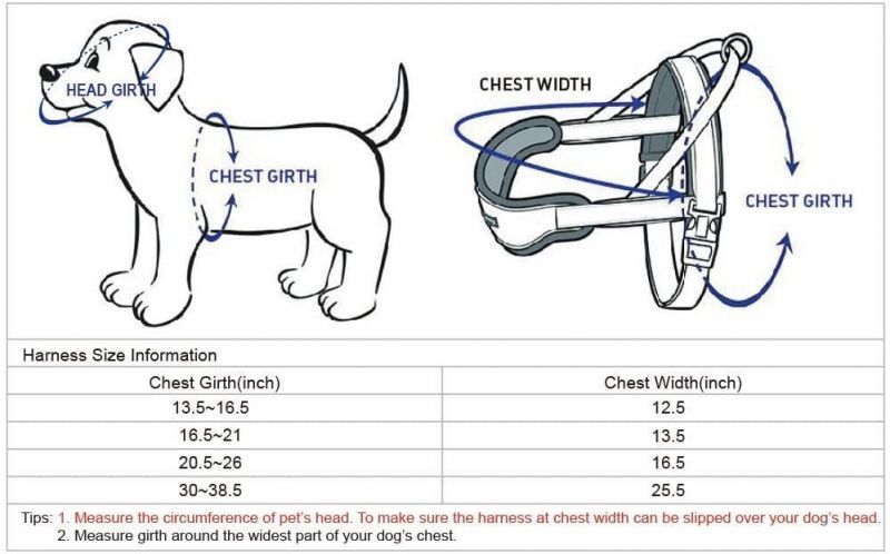 Soft & Comfortable 3m Reflective Strips Nylon Neoprene Padded Training Dog Harness