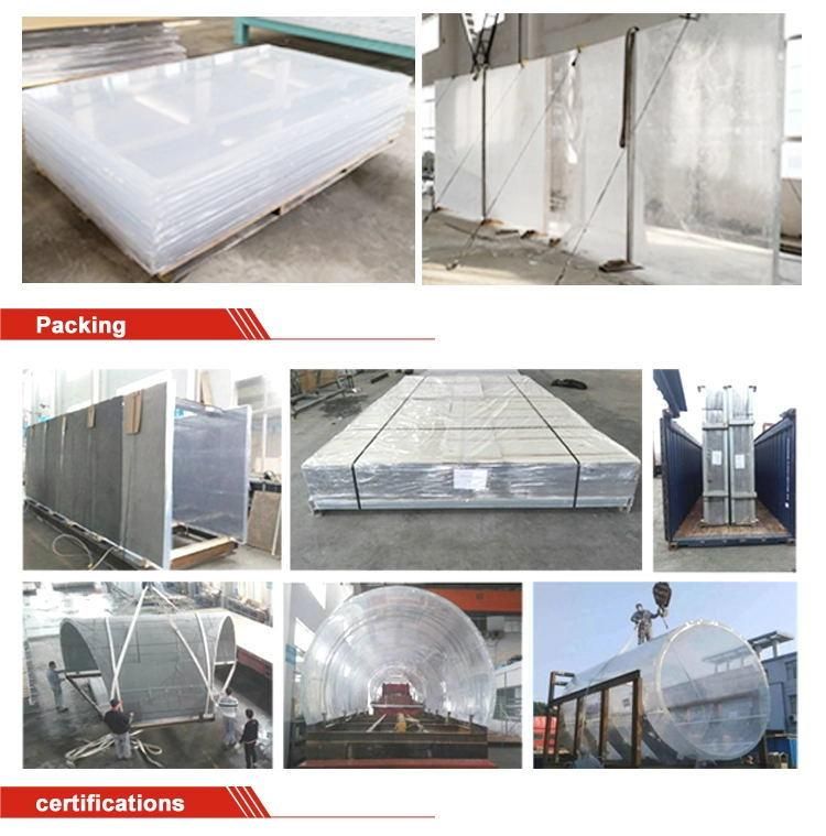 Customized Large Transparent Aquarium Plexiglass Aquarium Tunnel