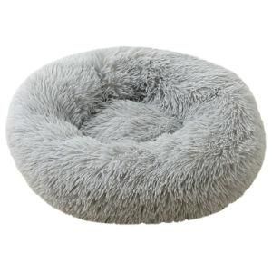 Wholesale Custom Luxury Shag Faux Fur Pet Dog Bed for Cat and Dog