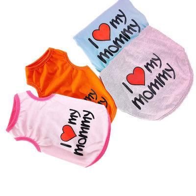 Fashion Spring and Summer Clothing Pet Trend Printing Couple Cotton Dog Summer Clothing Thin Vest