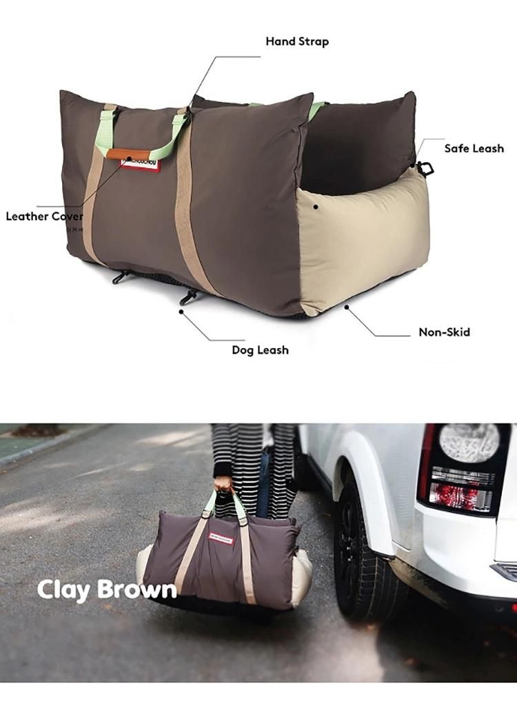 High Quality Color Matching Multifunction Pet Safe Car Seat Full Detachable and Waterproof Pet Outdoor Carrier