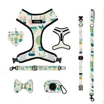 Hot Sale Custom Pattern Super Comfort Neck Adjustable Dog Harness/Pet Toy