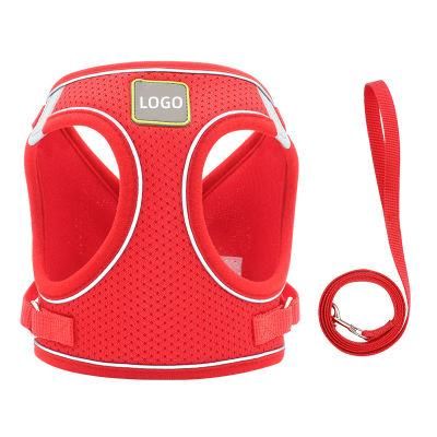 Best Selling Pet Products Custom Adjustable Soft Polyester Pet Dog Harness Set