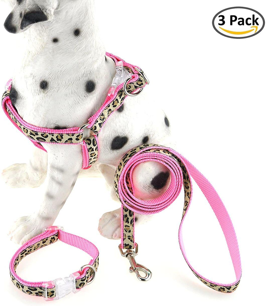 Fashion Buddies Dog Collar, Leash, Harness Set