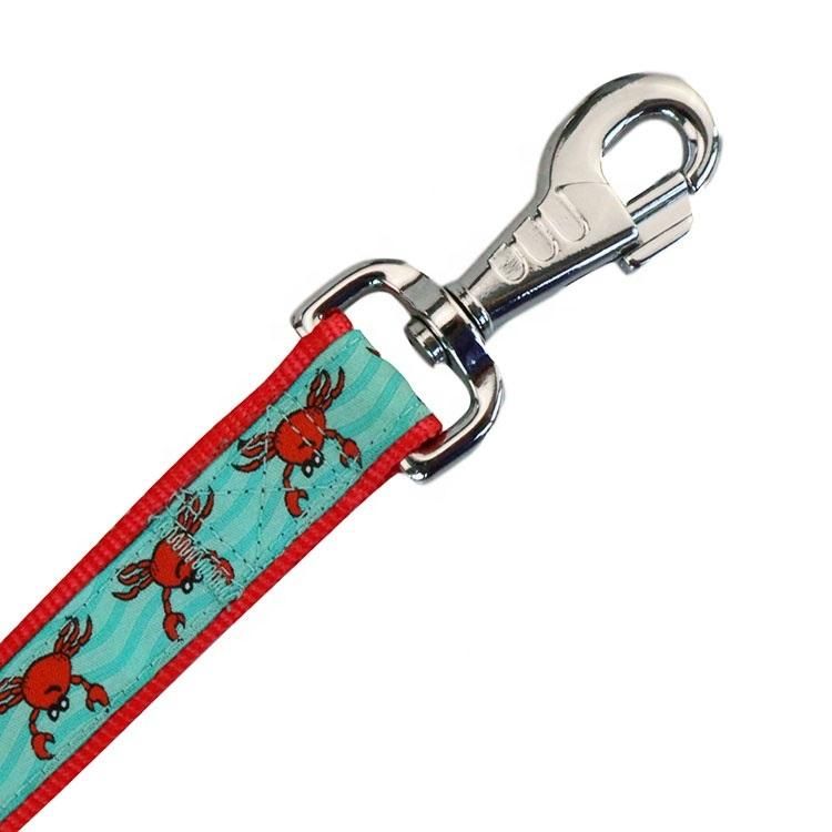 New Product Dual Custom Nylon Red Premium Two Layers Dog Leash