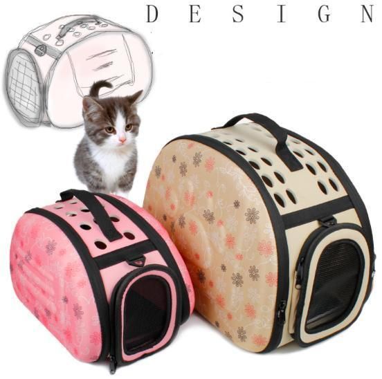 Wholesale Foldable Pet Carrier Puppy Dog Cat EVA Bag Outdoor Travel Shoulder Bag for Small Dog Pets Kittens & Puppies Handbag