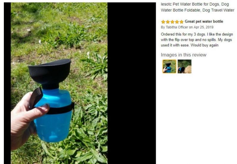 Portable Extrusion Stocked Unique Outdoor Pet Bottle Water Dog Bottles