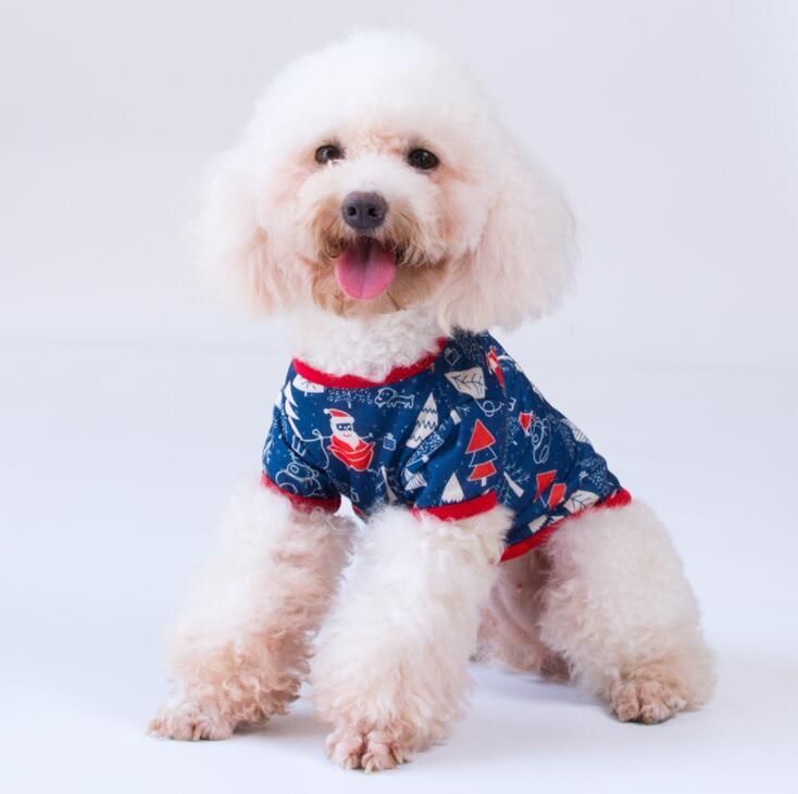 Christmas Style Dog T-Shirt in Assordted Patterns and Sizes with Small MOQ