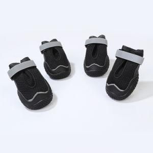 Black Reflective Hot-Selling Slip-Resistant Pet Waterproof Dog Shoes