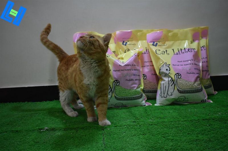 Flushable Tofu Cat Litter with Fast Clump
